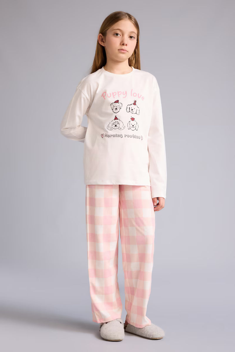 DeFacto : Girl 2 Piece Pyjamas Set