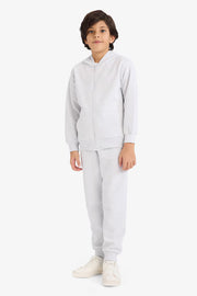 DeFacto : Boy Regular Fit Pique Zip-Up Hoodie