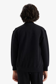 DeFacto : Regular Fit Bomber Collar Zip-Up Sweatshirt