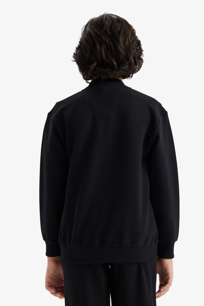 DeFacto : Regular Fit Bomber Collar Zip-Up Sweatshirt