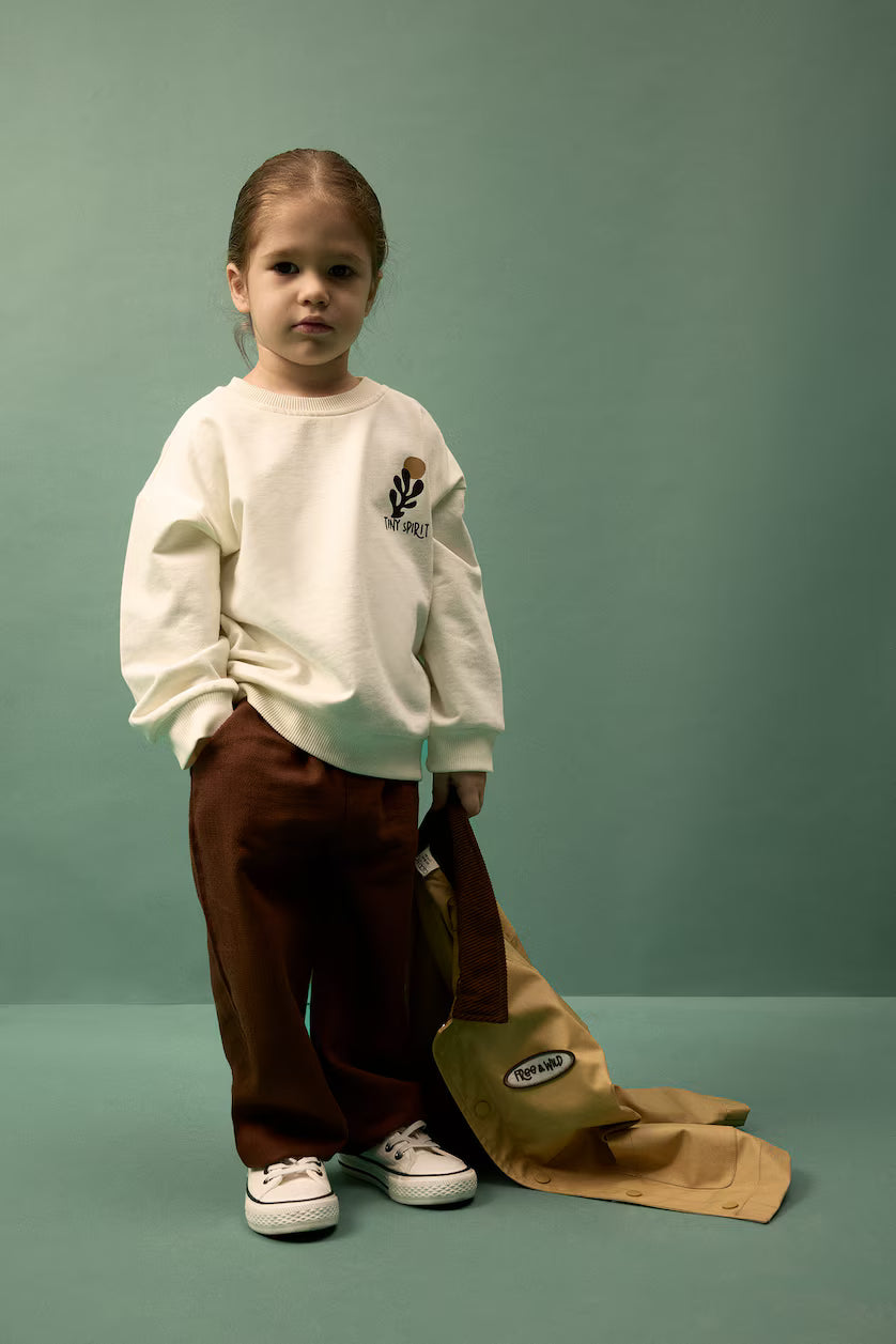 DeFacto : Baby Boy Slogan Print Sweatshirt Fabric 2 Piece Set