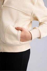 DeFacto : Girl Polo Collar Zip-Up Sweatshirt