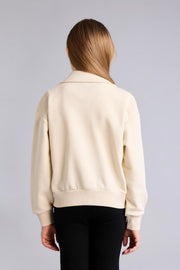 DeFacto : Girl Polo Collar Zip-Up Sweatshirt